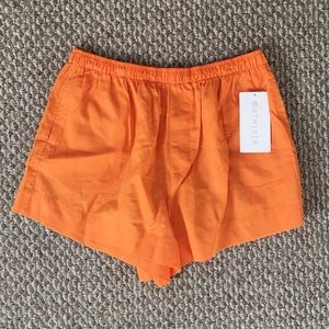 Athleta cotton dreams sleep short in orange